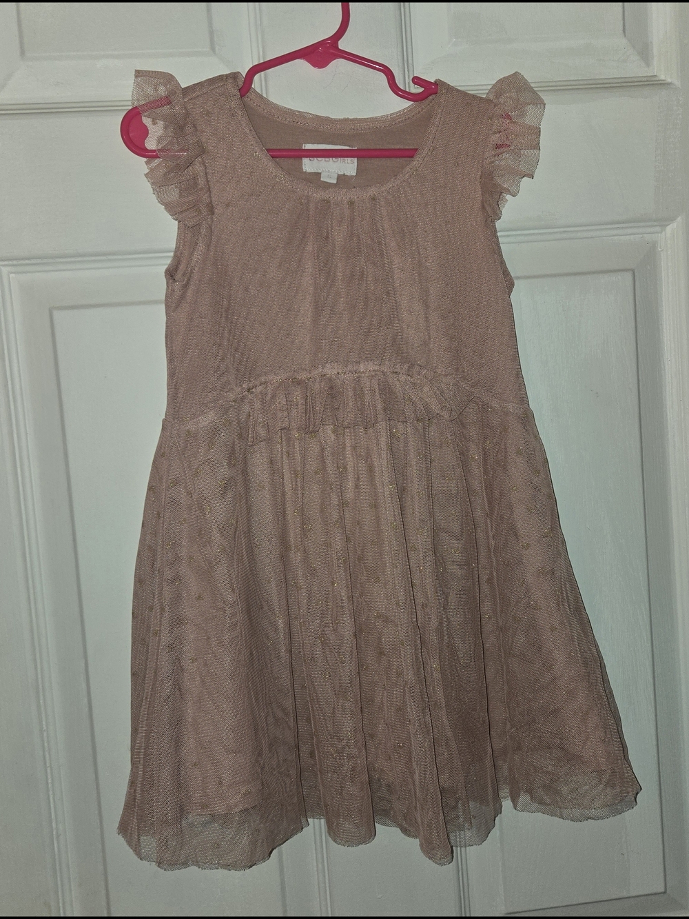 BCBGirls Dusty Rose Tulle Party Dress SZ 5